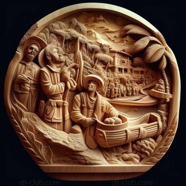 3D модель Яритагуа в Венесуэле (STL)